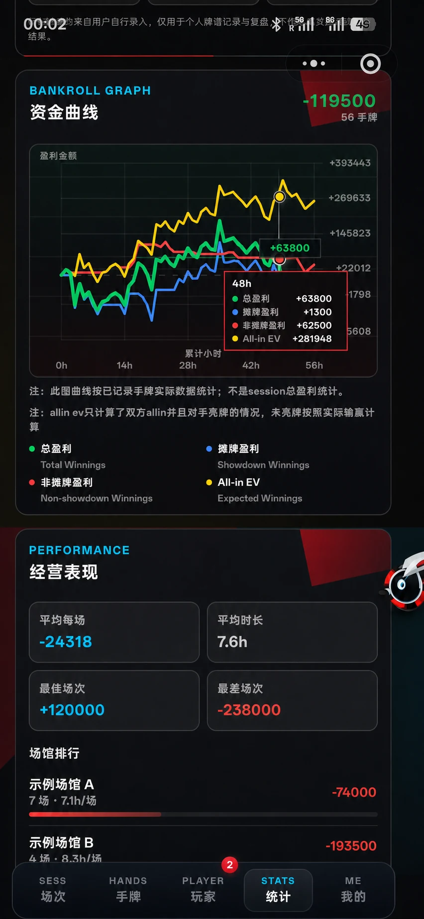 资金曲线数据点明细界面